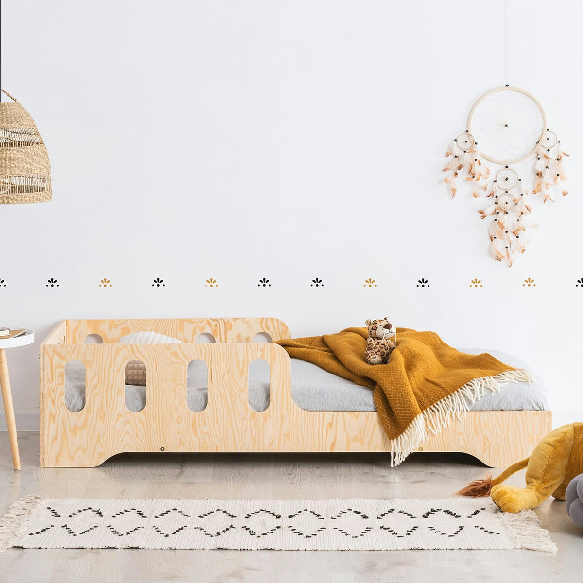 TOM - Lit 90x200 sommier inclus naturel