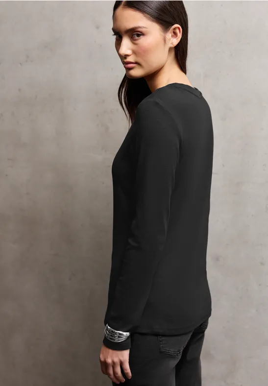 Basic Langarmshirt