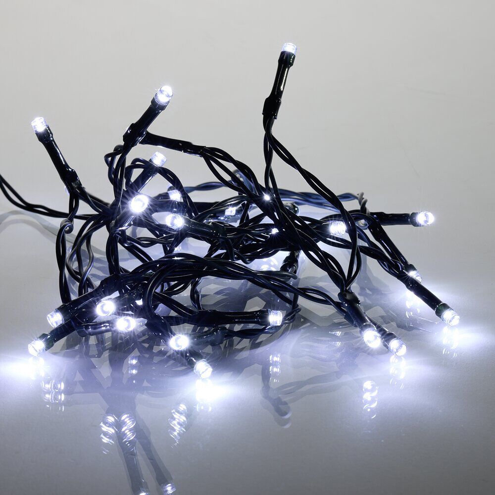 Guirlande de No&euml;l lumineuse 30LED blanc froid L217cm