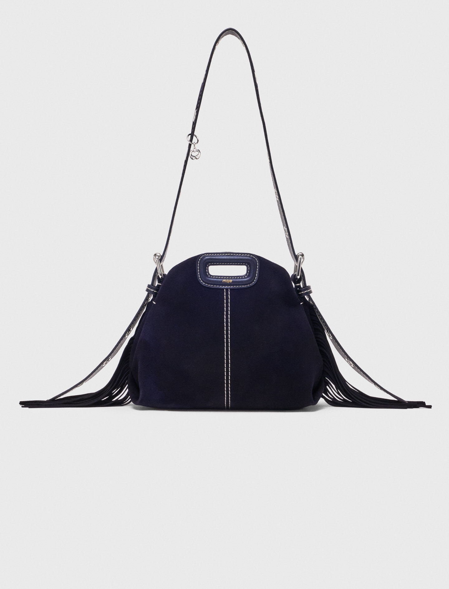 Sac Miss M mini en suède surpiquée