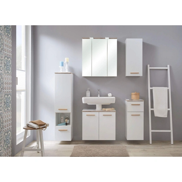 Unterschrank, B x H x T: 30 x 72 x 33 cm, weiß