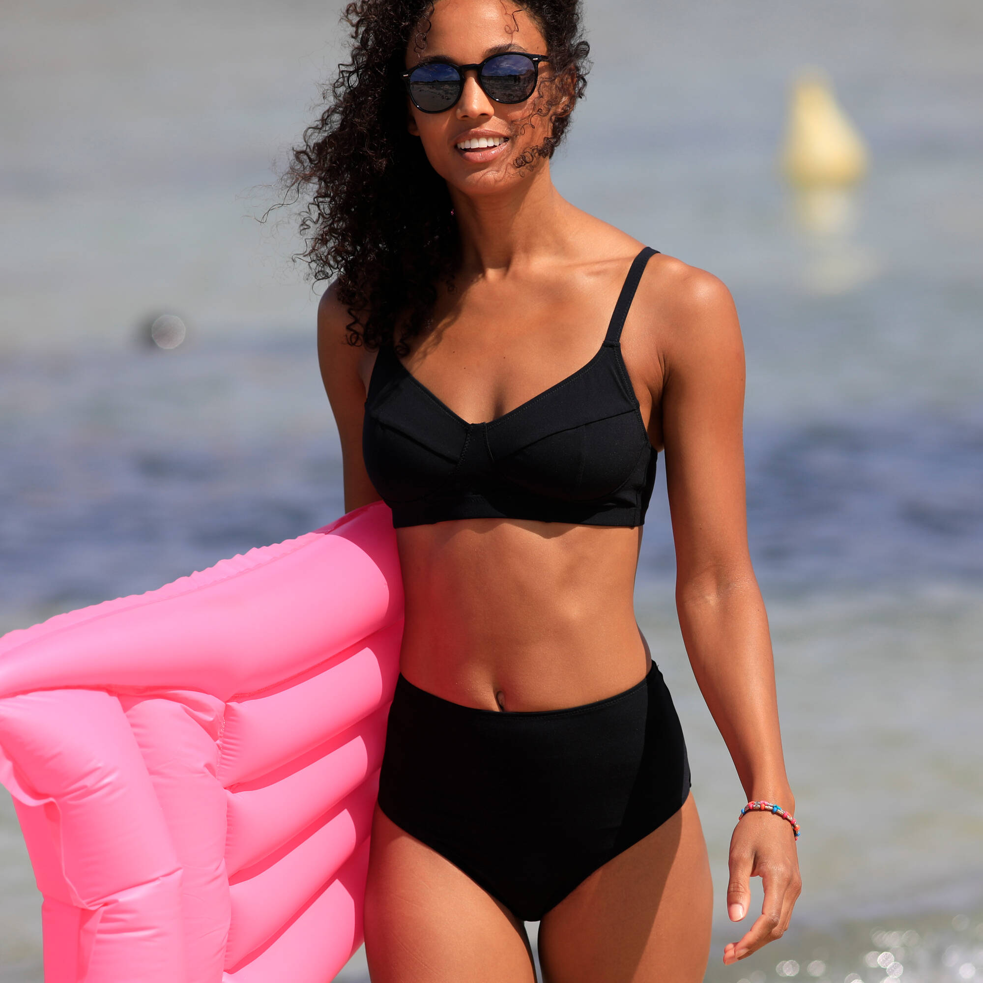 Culotte de bain taille haute gainante Ilaya