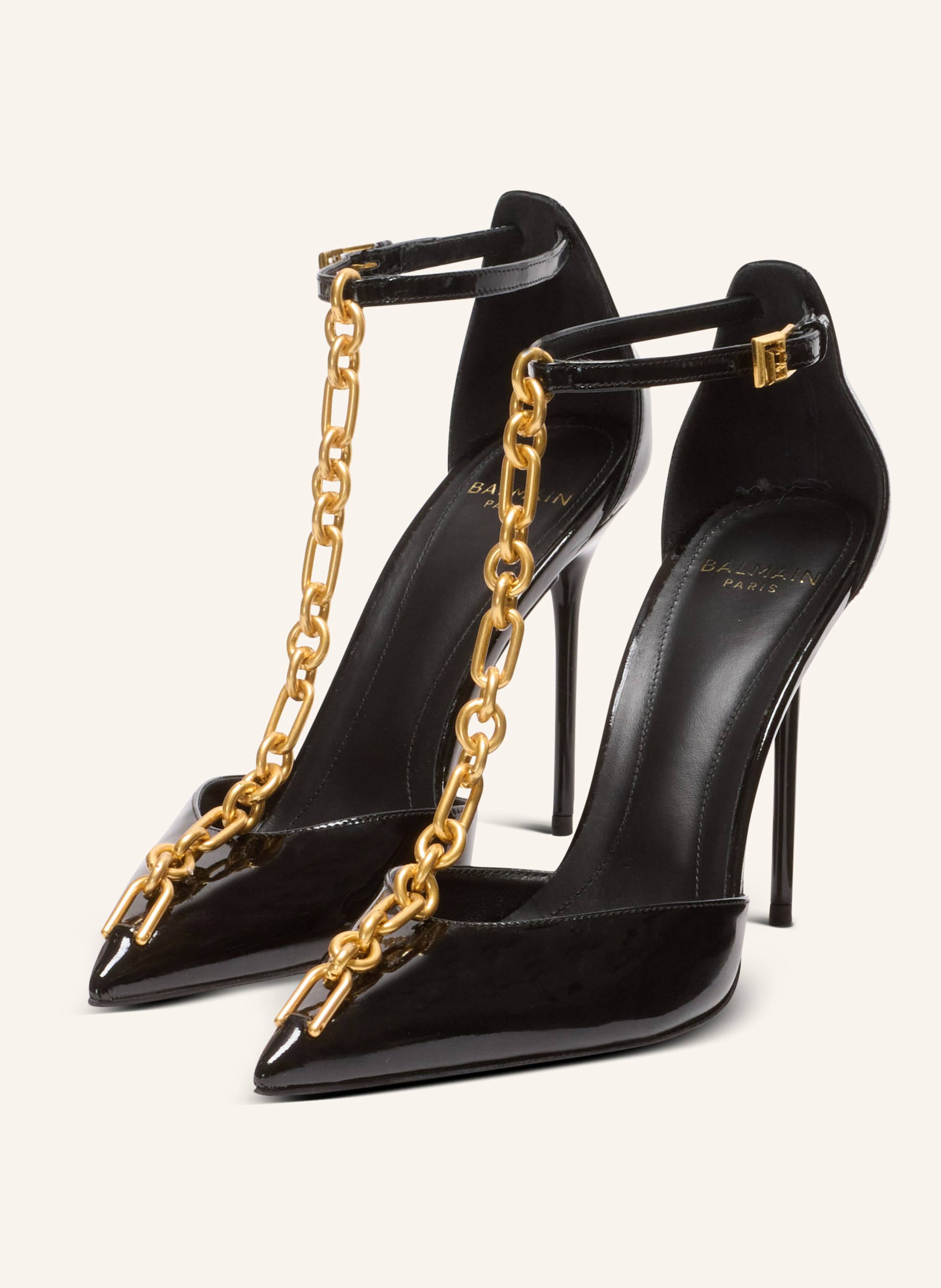 BALMAIN Pumps Sync aus Lackleder