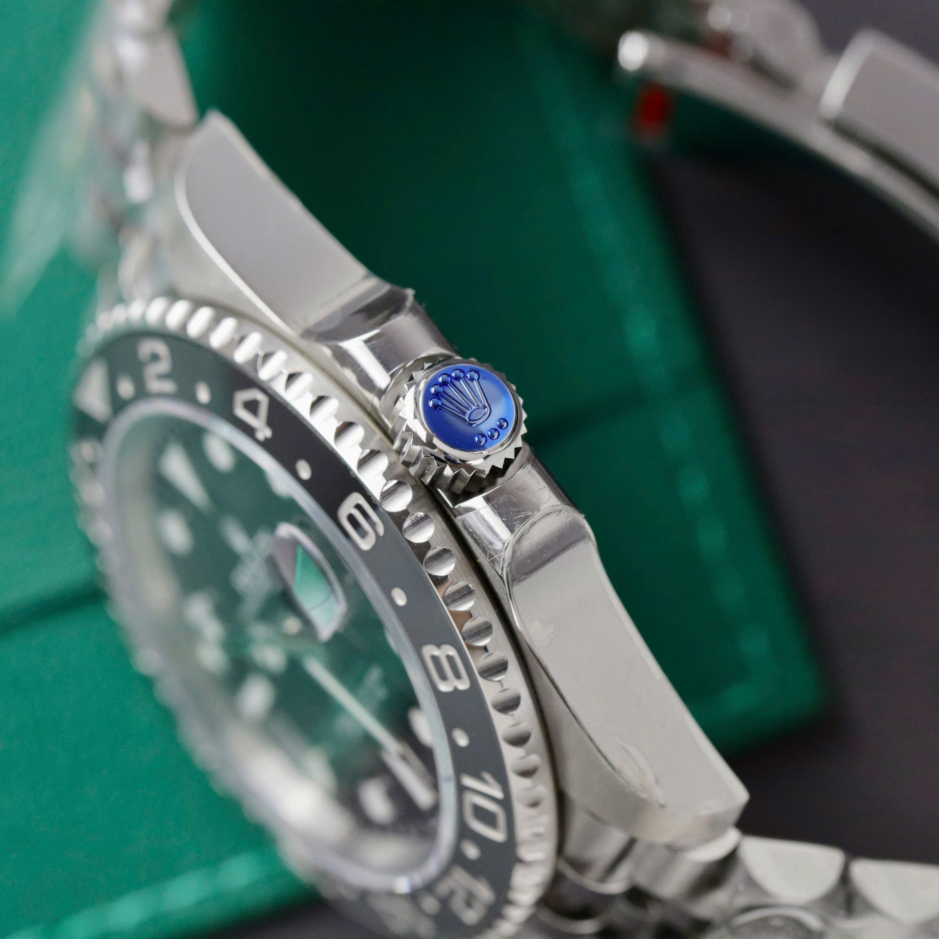 Rolex GMT-Master II 126710GRNR Bruce Wayne 904L Steel Black Dial 40mm Jub Super Clone