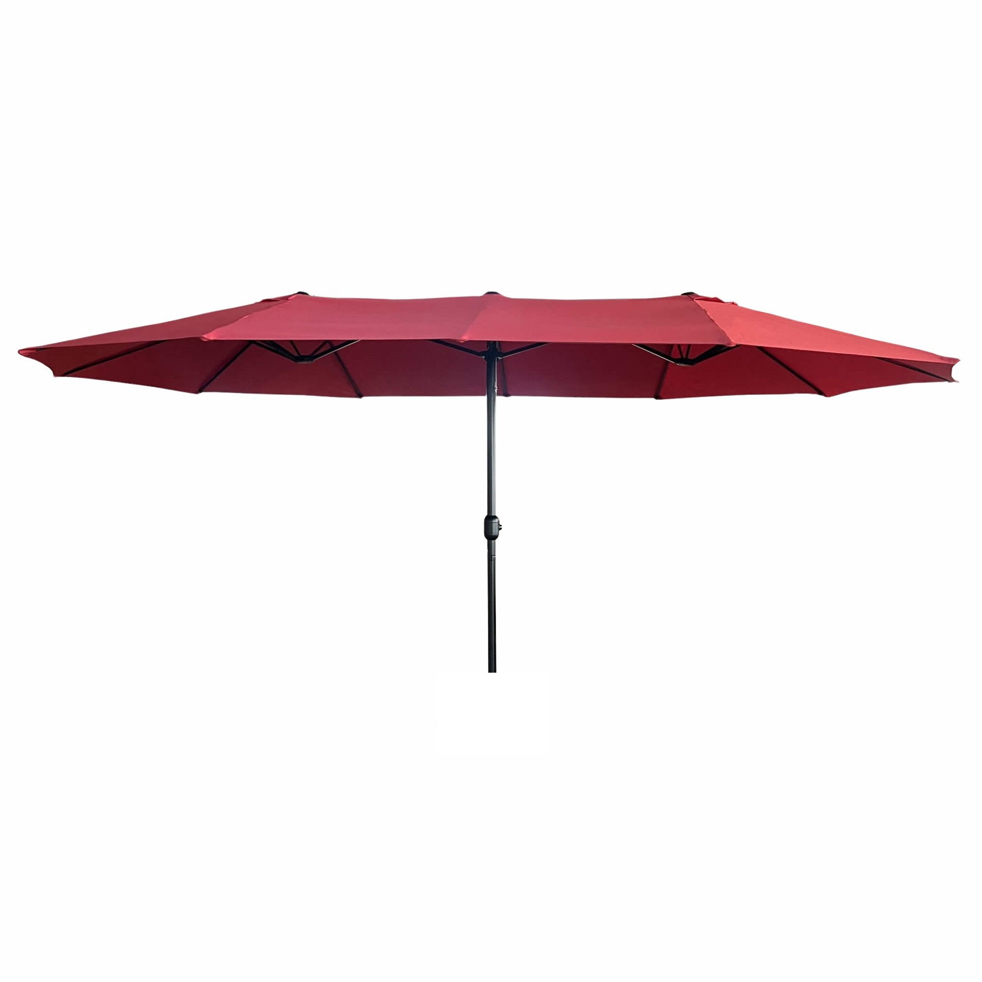 Podwójny parasol ogrodowy TILIA czerwony460x270x245 cm