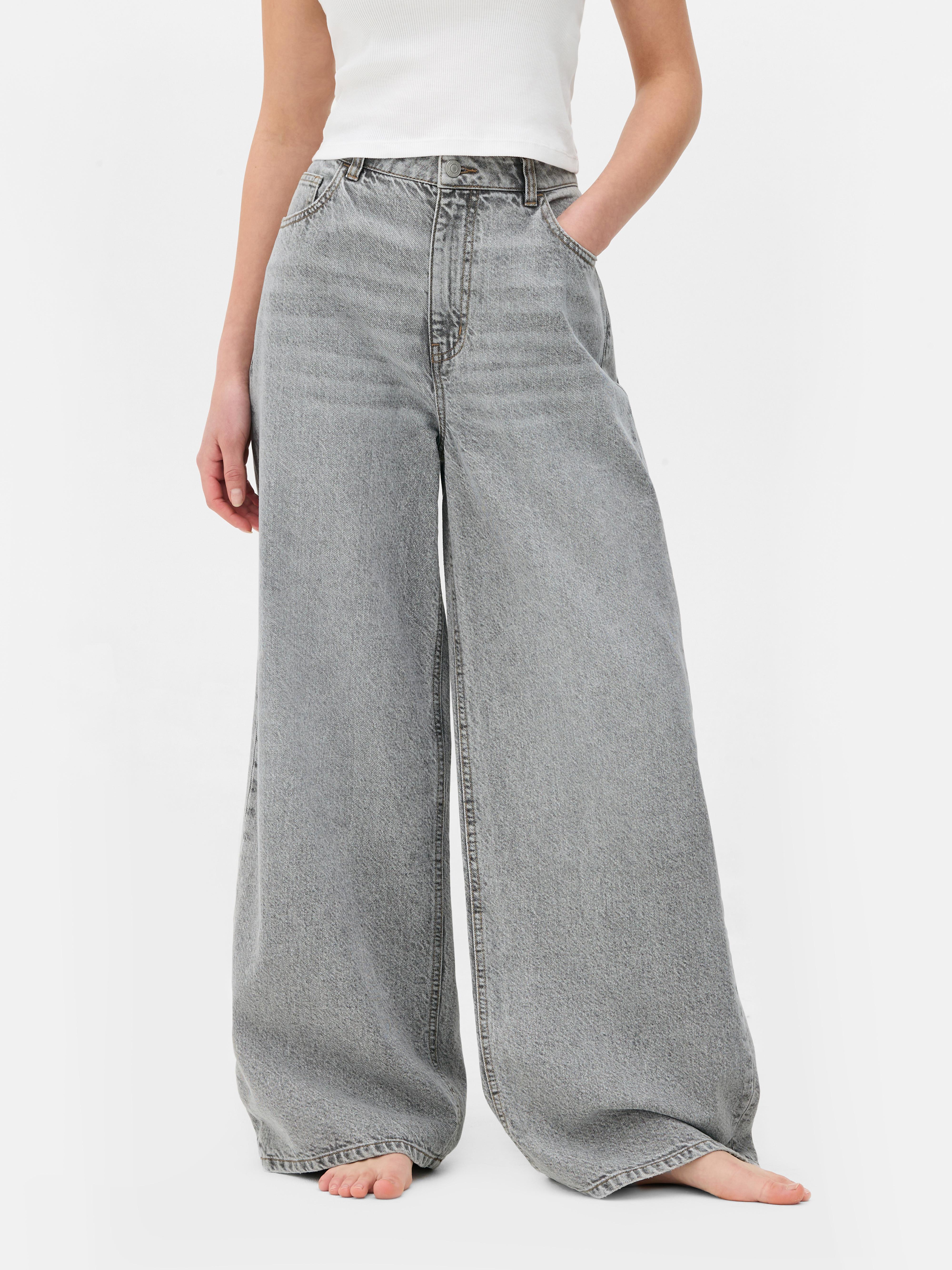 Mid-Rise Wide-Leg Jeans