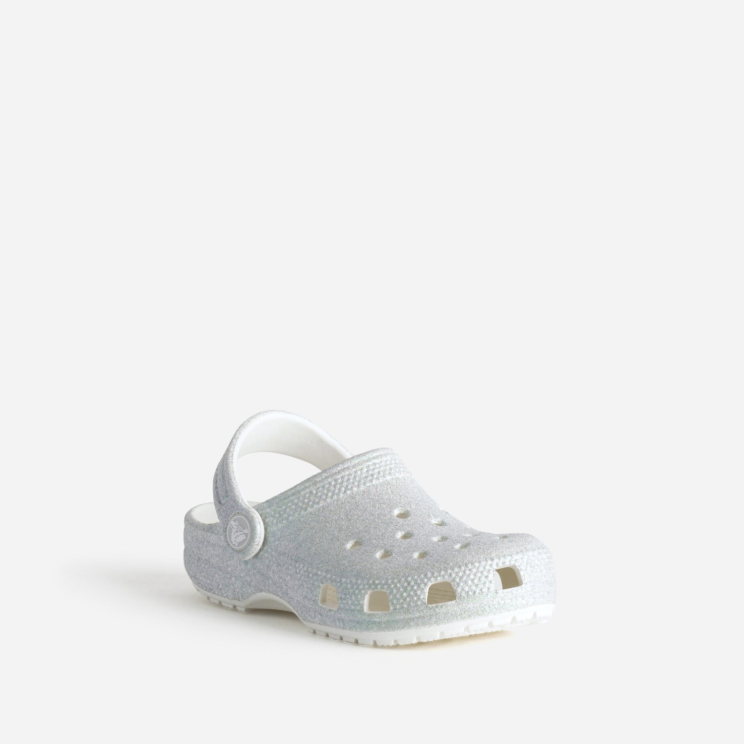 Sabot CROCS gris pailleté iridescent