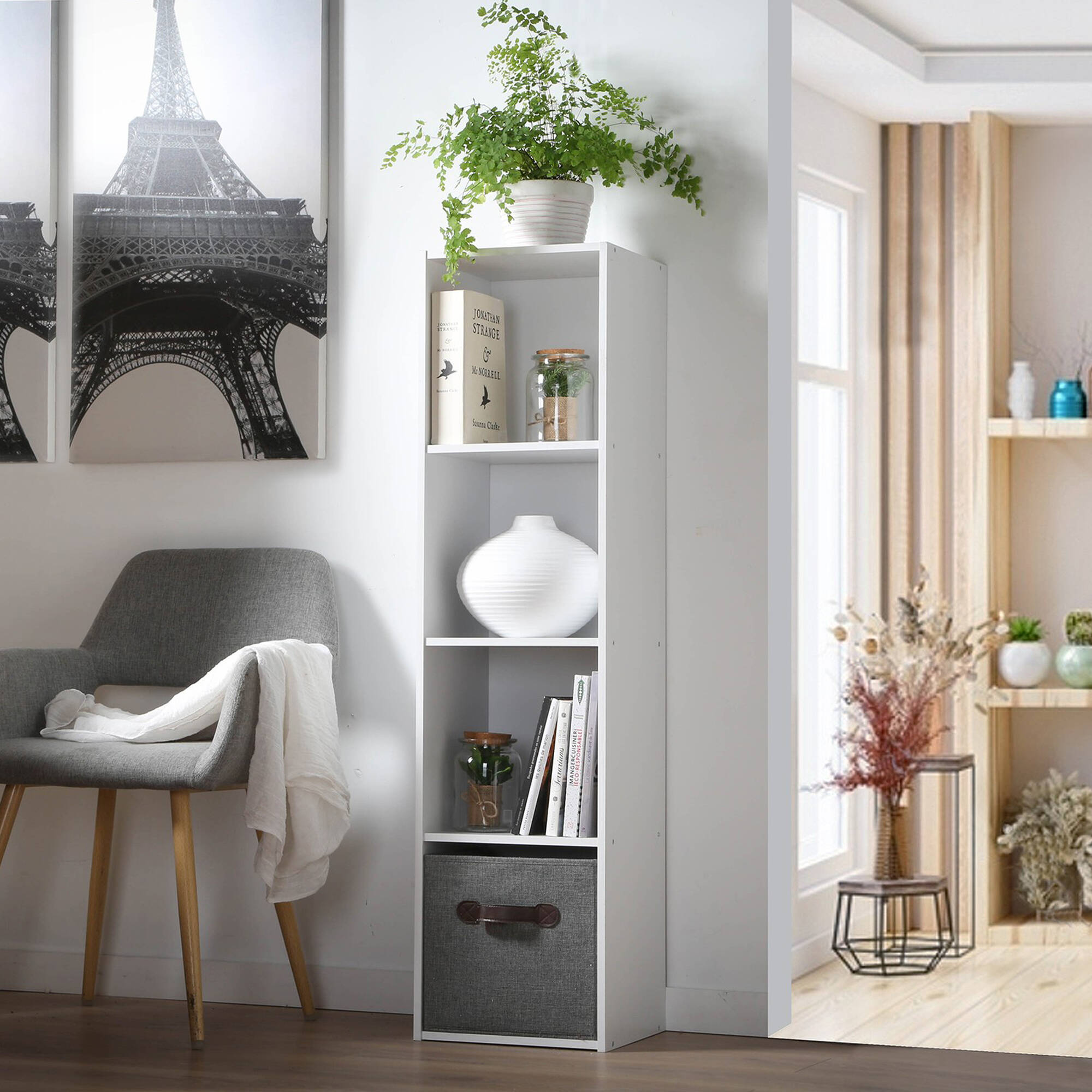 Meuble colonne ORIGAME - 4 cases