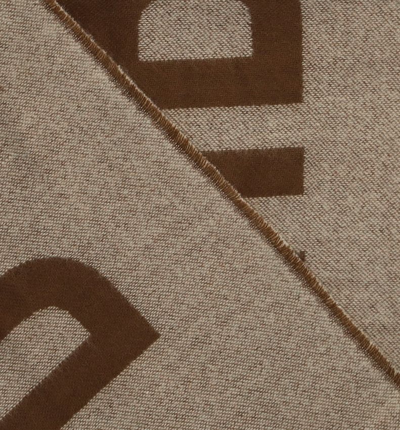 Manfield Bruine sjaal met MNFLD tekst