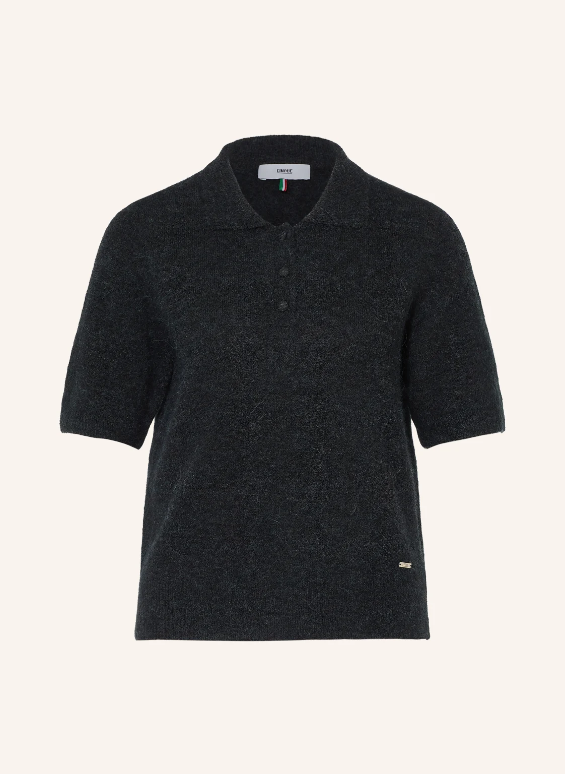 CINQUE Strick-Poloshirt CIALPACO mit Alpaka