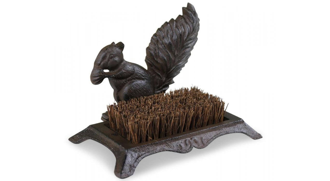 - Gratte-Pied Fonte Marron 25.5x16x18.5cm