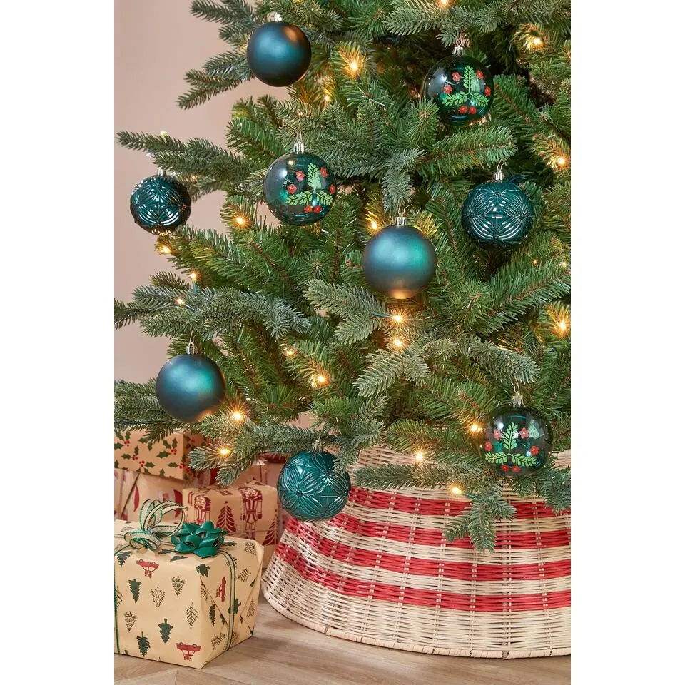 Mica Decorations kerstballen Set - 9 Stuks - &Oslash;8 cm