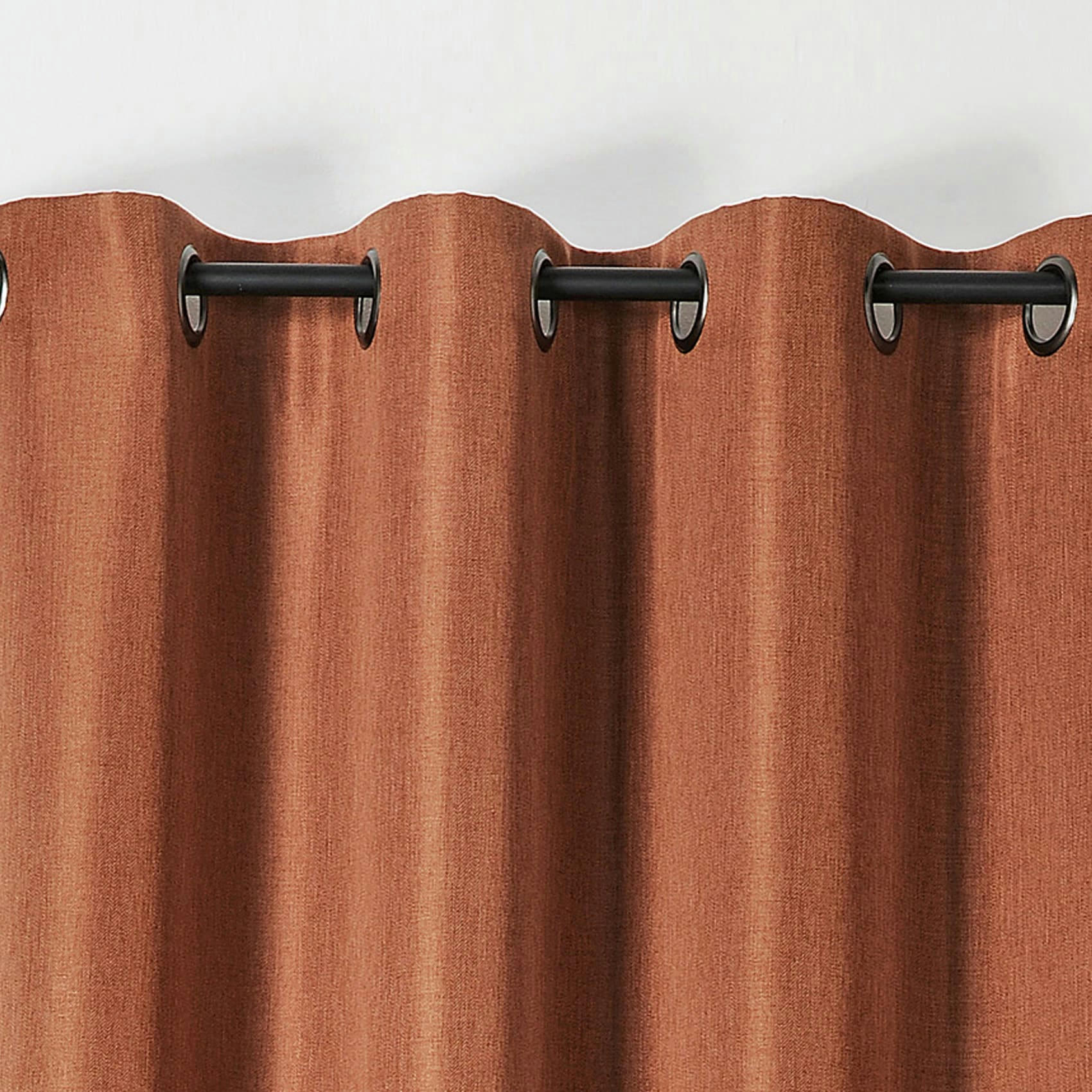 - Rideau tamisant amsterdam polyester marron clair 145x240 cm