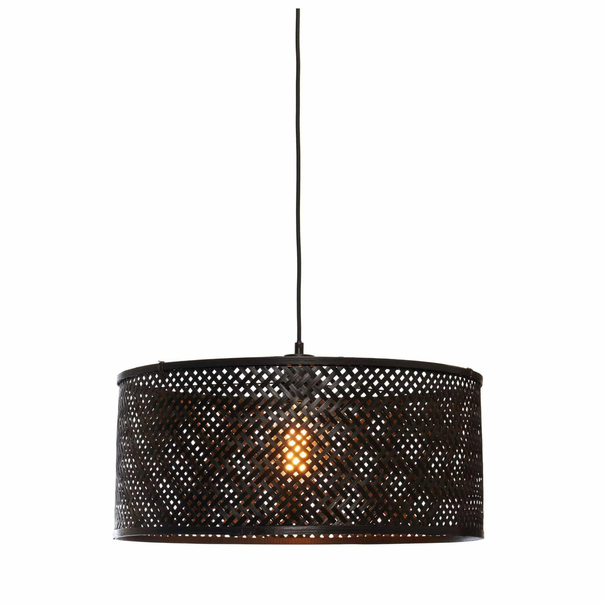 GOOD&MOJO hanglamp Java - zwart - Ø50cm