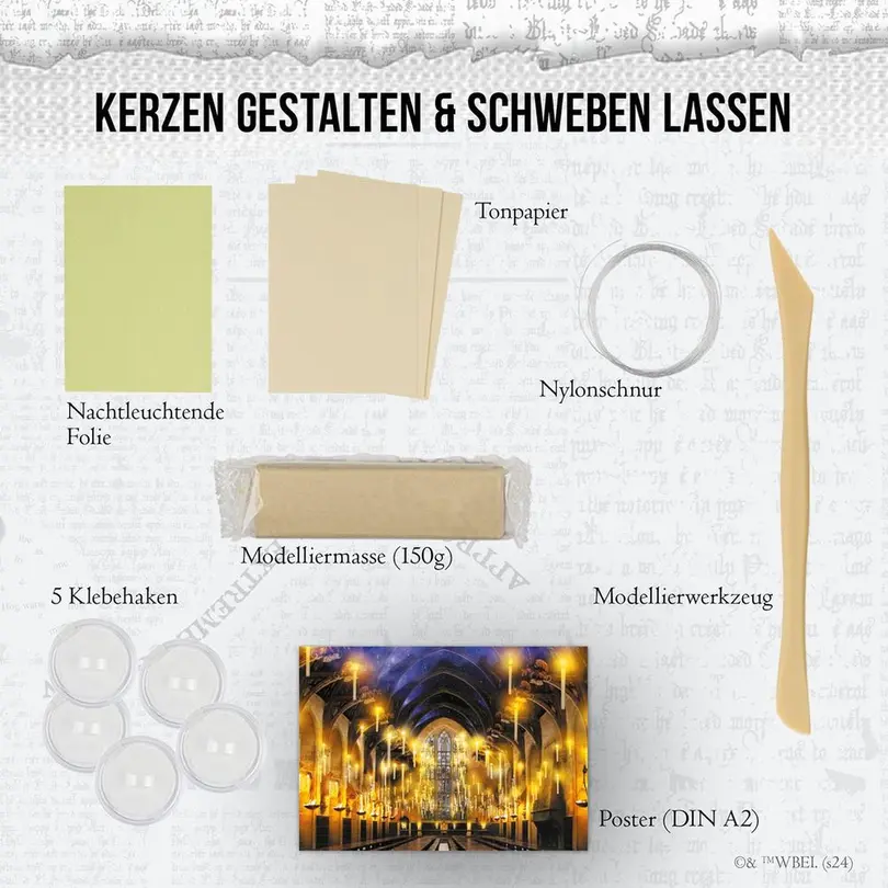 Bastelset Set bestehend aus verschiedenen Artikeln Harry Potter