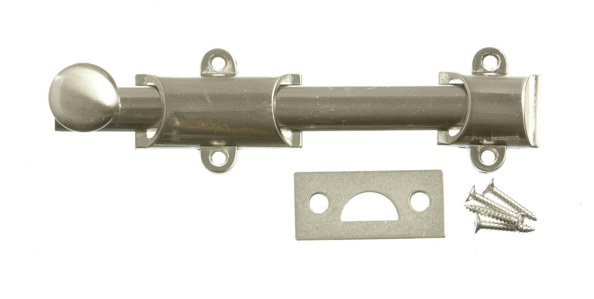 Hillman Dutch Surface Bolt, Universal and Mortise Strikes Included, Assorted Colours, 6-in
