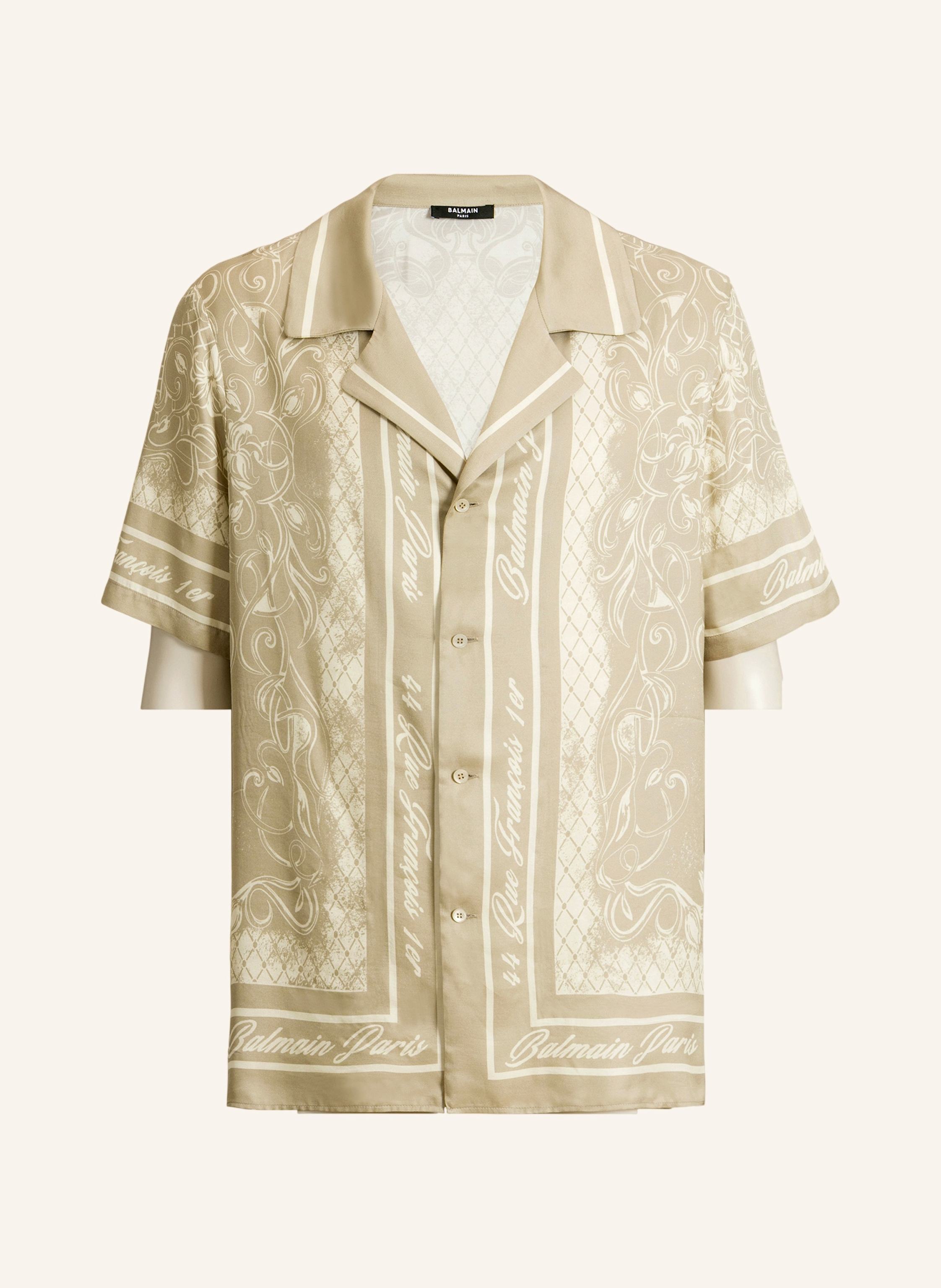 BALMAIN Bedrucktes Foulard Pyjamahemd