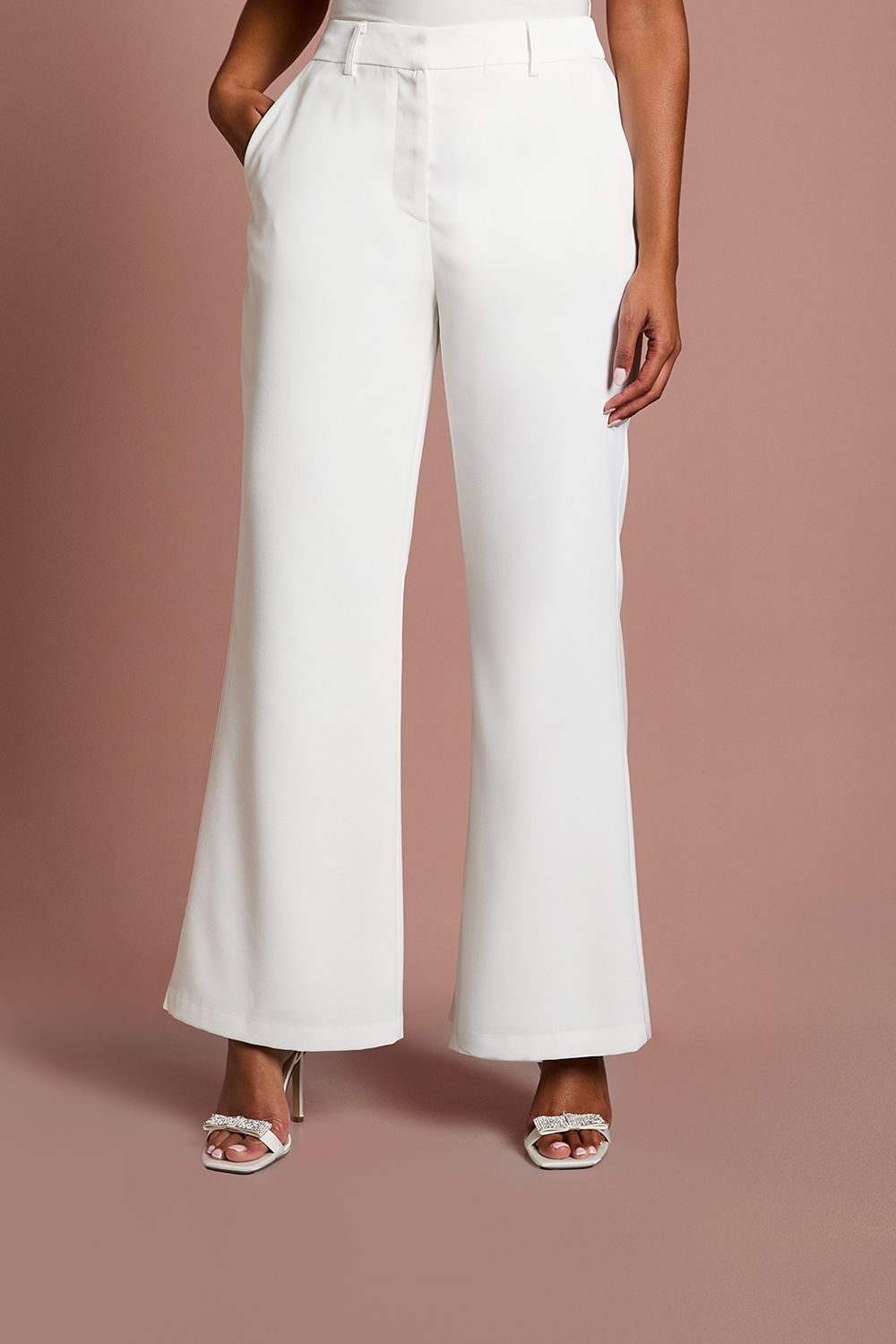 Coast Petite Premium Flare Bridal Trousers