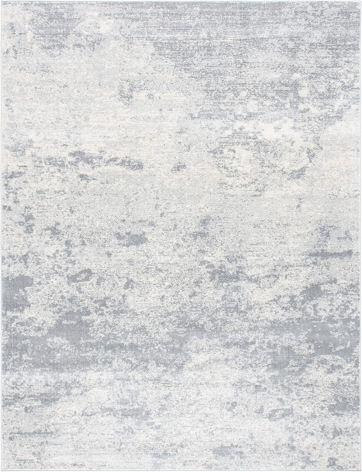 SAFAVIEH Brentwood Collection Area Rug - 10' x 13', Grey & Ivory, Modern Abstract Design, Non-Shedding & Easy Care, Ideal for High Traffic Areas in Living Room, Bedroom (BNT822H)