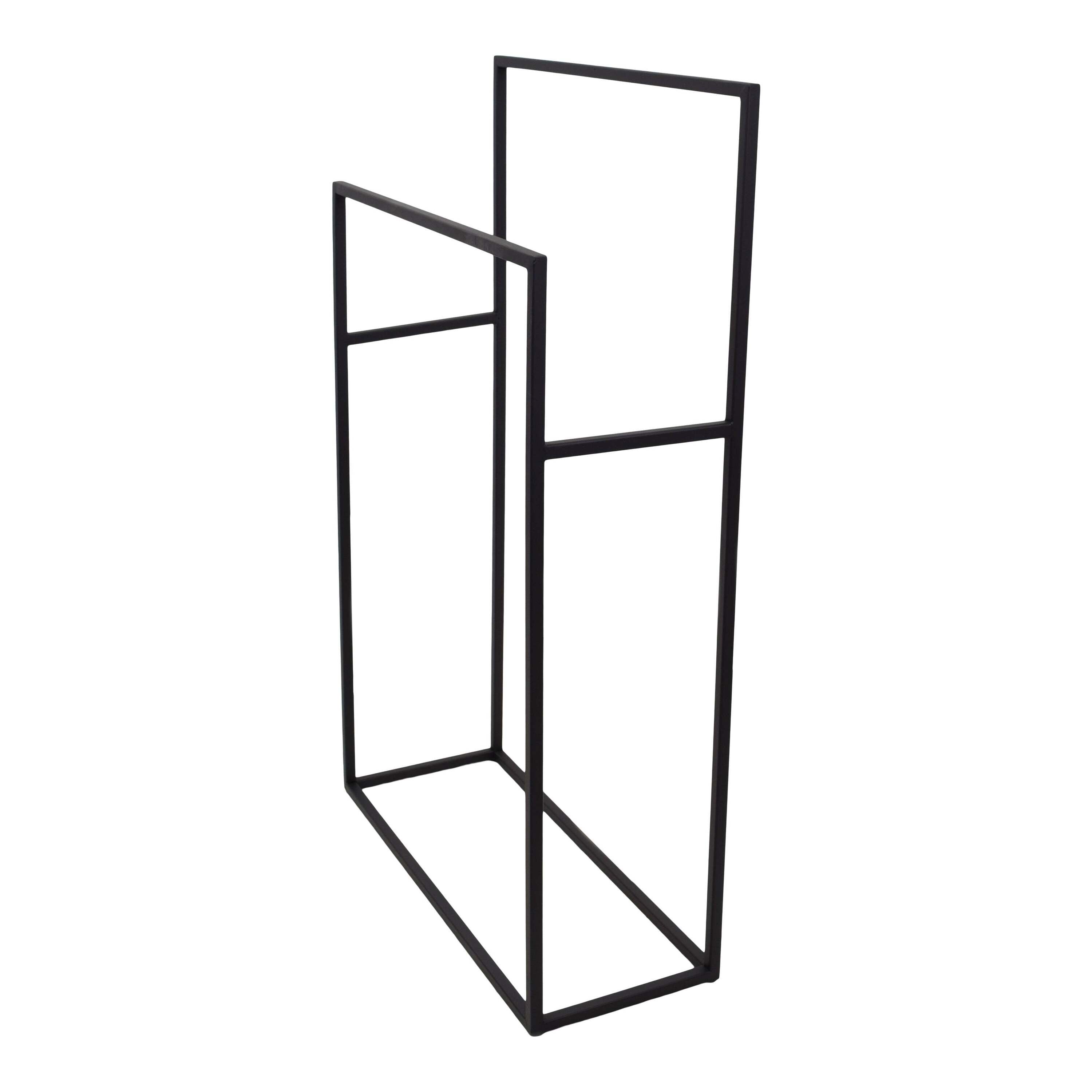 LOFT42 Firm Handdoekenrek – 2 roedes - Zwart - Metaal
