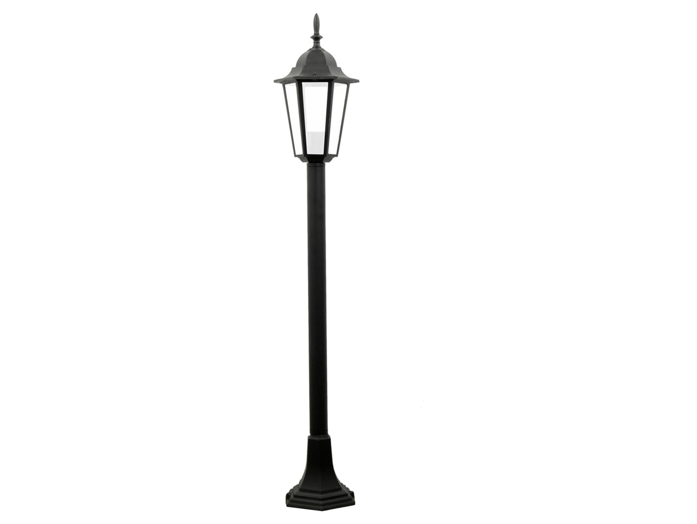 Słupek ogrodowy Liguria 100 cm aluminiowy czarny