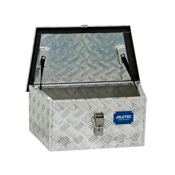 Deichselbox, silberfarben, Aluminium
