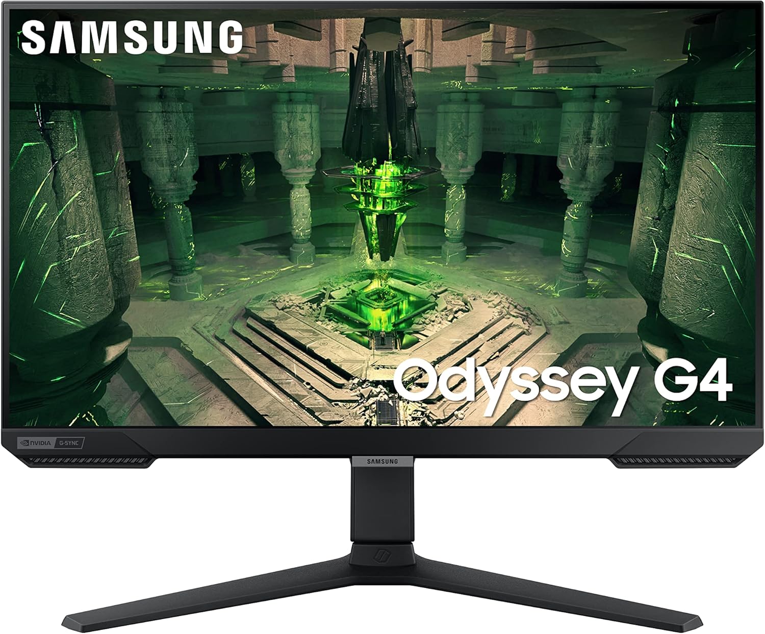 SAMSUNG 25 Odyssey G4 Series FHD Gaming Monitor  IPS  240Hz  1ms  G-Sync Compatible  AMD FreeSync Premium  HDR10  Ultrawide Game View  DisplayPort  HDMI  Fully Adjustable Stand  LS25BG402ENXGO
