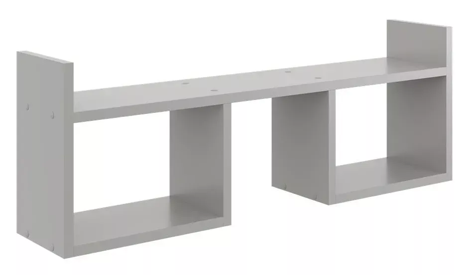 Szara półka ścienna w stylu skandynawskim - Luero