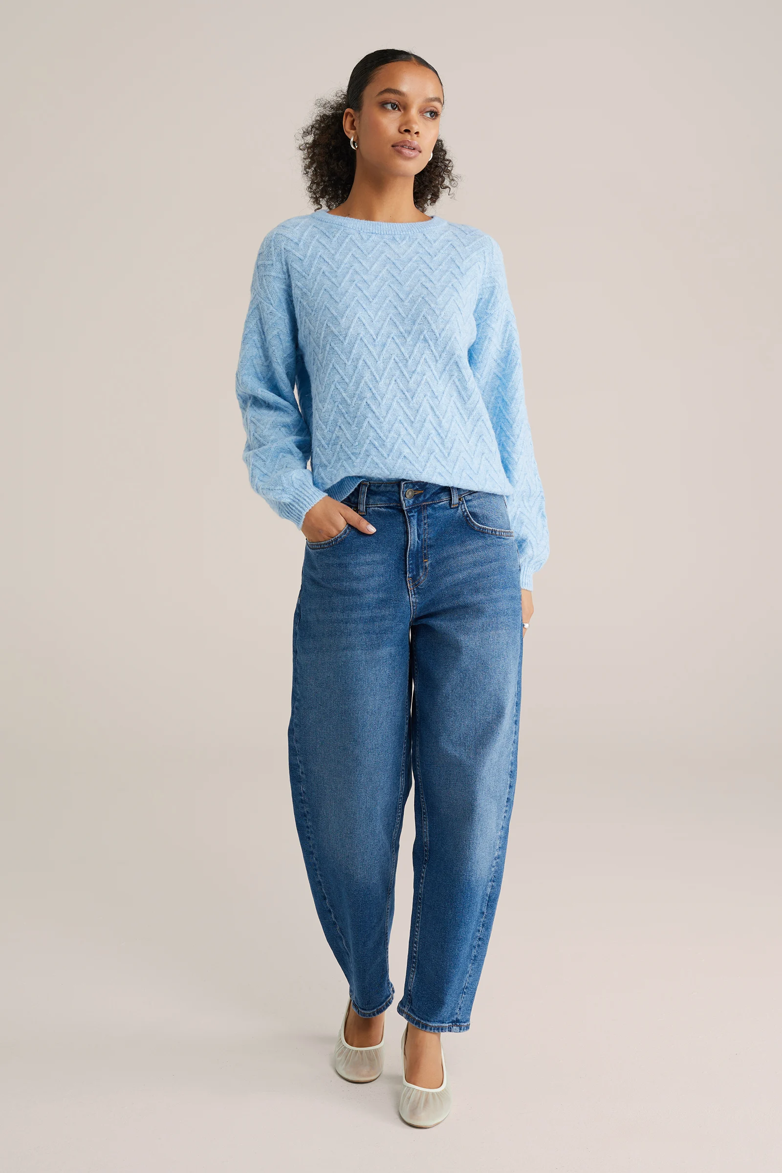 Dames trui met structuur