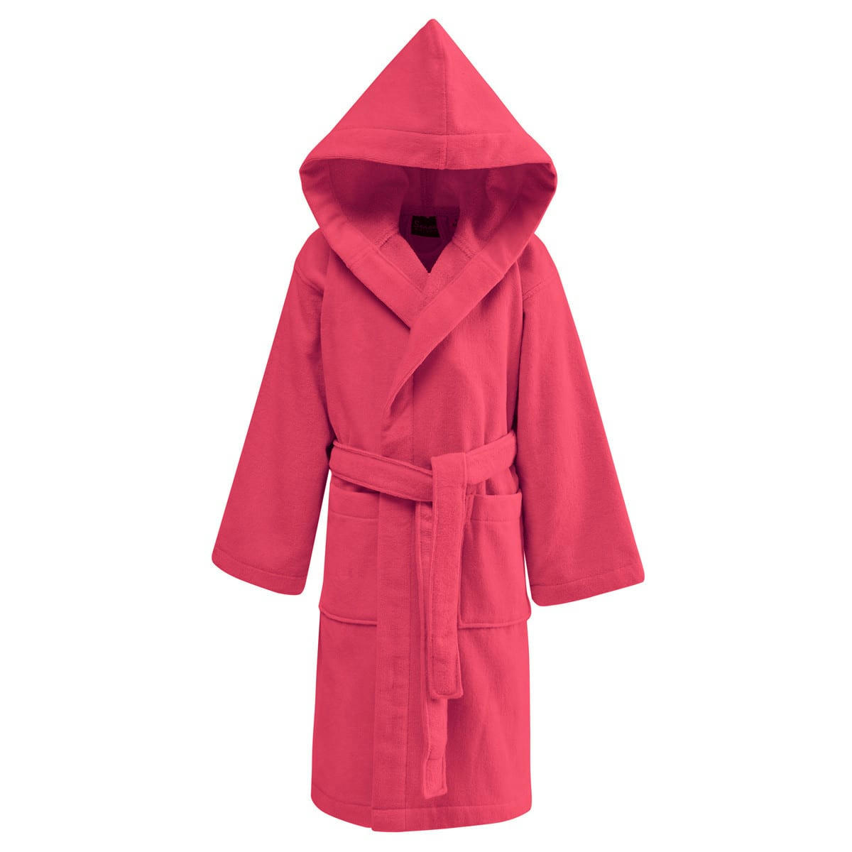 CONSTANTIN & CONSTANTINE - Peignoir enfant velours à capuche  fushia 04 ans