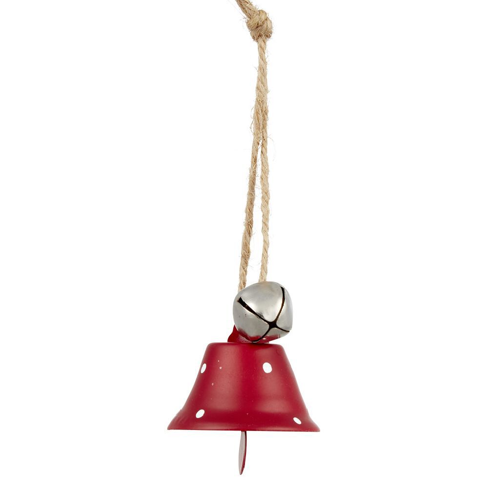 Décoration de No&euml;l cloche en métal à suspendre