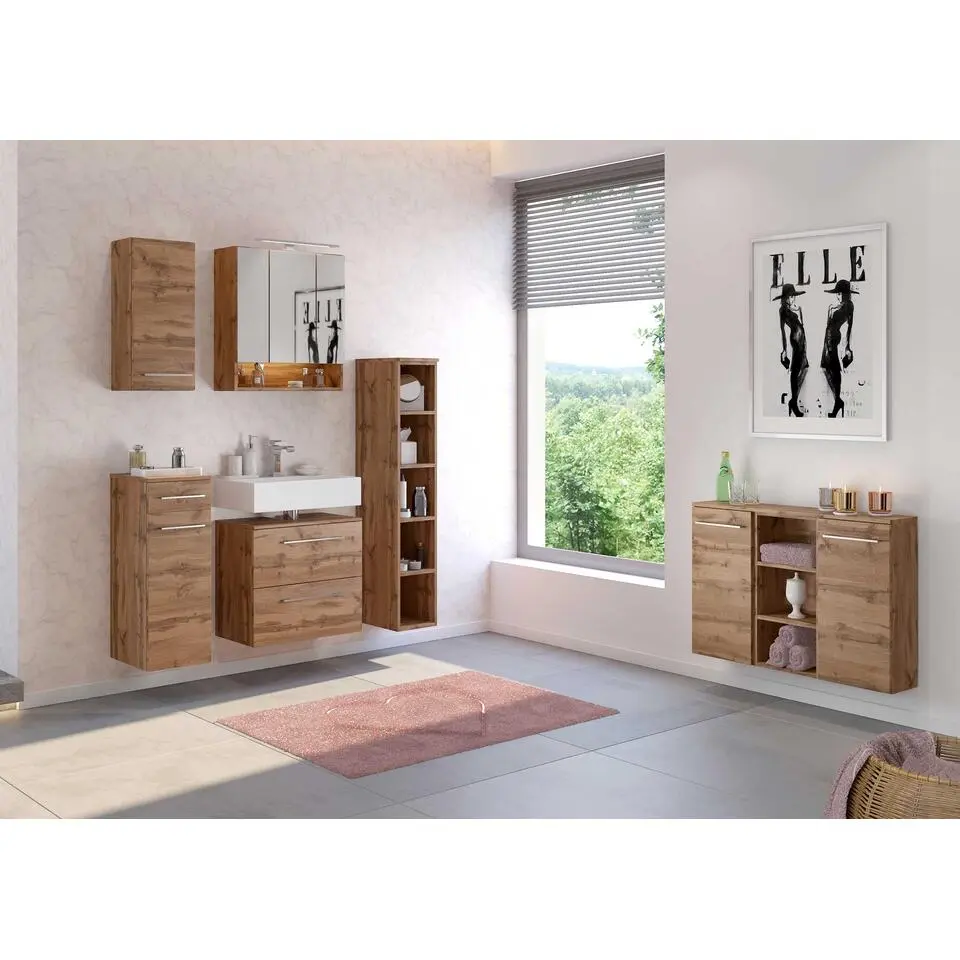 Open kolomkast Sefa laag 25cm - wotan eik