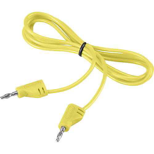 Cordon de mesure banane mâle 2 mm - banane mâle 2 mm, ultra flexible, 2,2 A, accessoire de mesure électricien, garantie 3 ans.