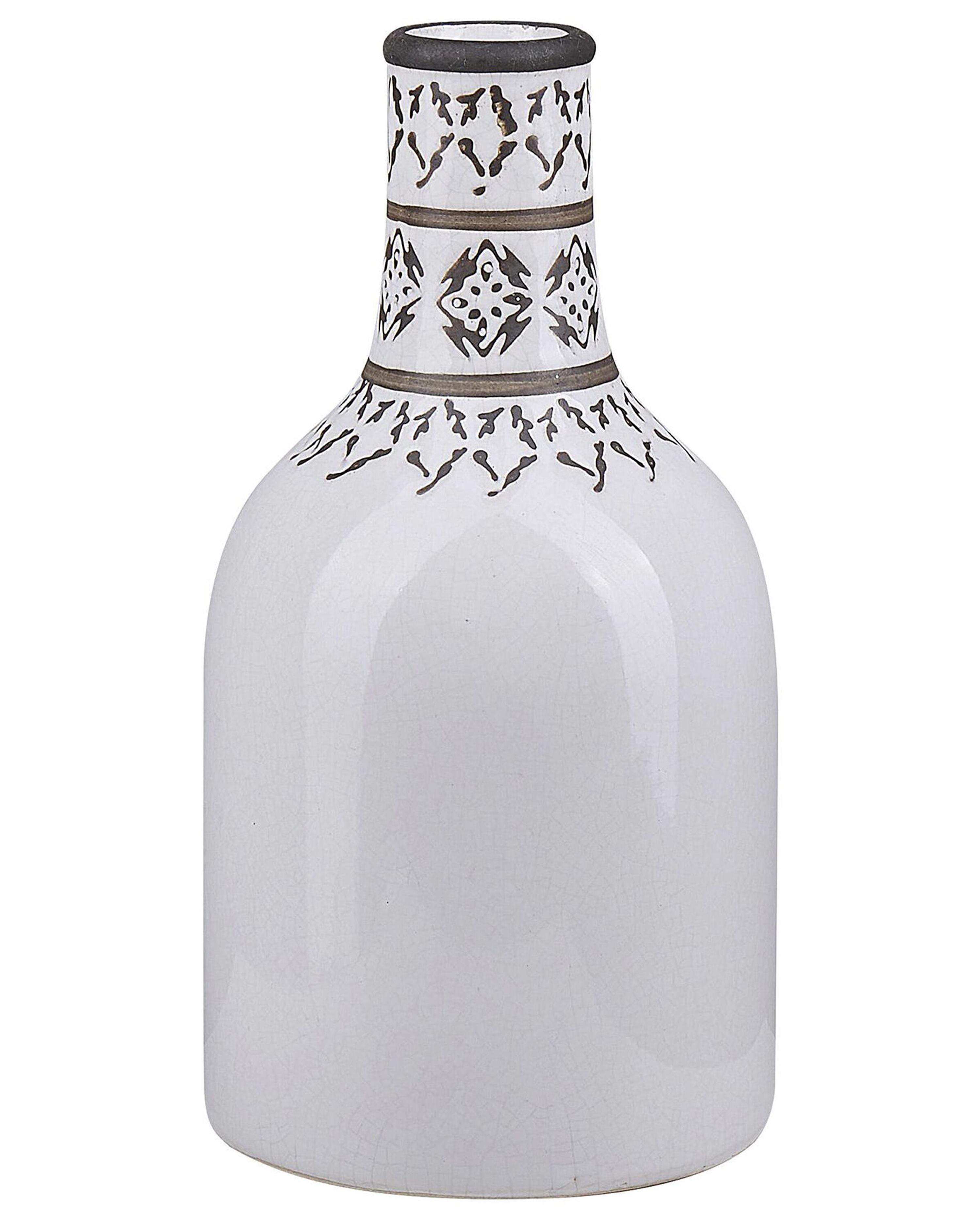 Flower Vase ANKON Stoneware 25 cm White