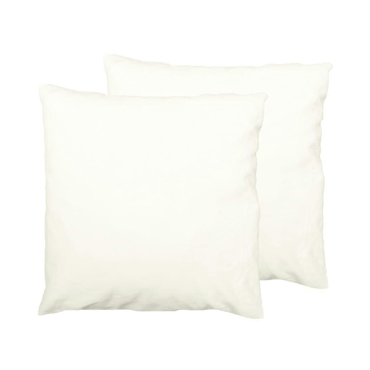 STUDIO FLANELLE - 2 taies d'oreiller en flanelle de coton Ecru 65x65 cm