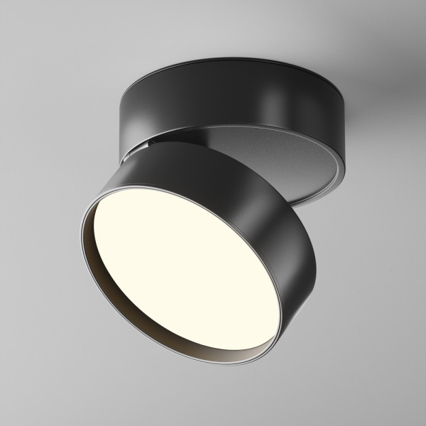 Spot reflektor okrągły czarny ONDA LED 18W biały ciepły IP20 Maytoni