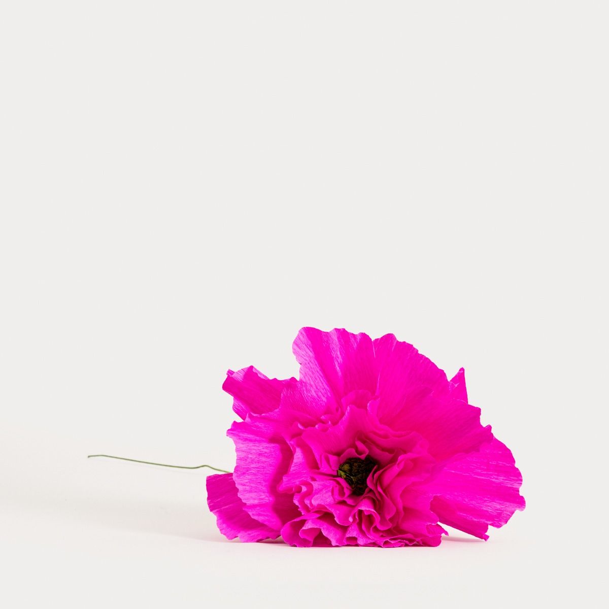 Gałązka sztuczna CARTA papierowa fuksjowa 60 cm