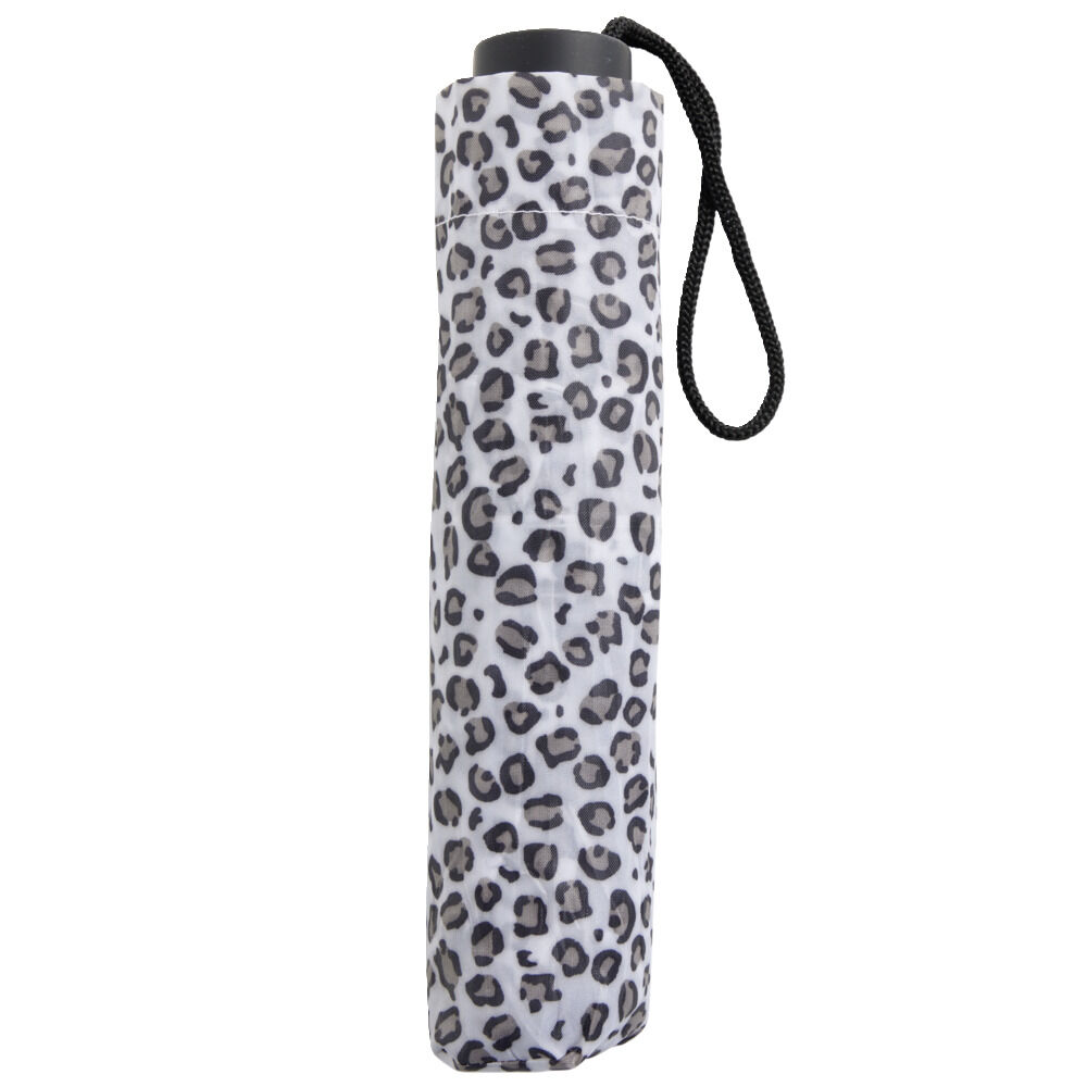 Parapluie pliable manuel motif léopard L24cm
