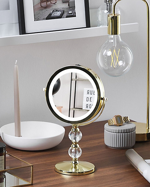 Miroir de table LED CLAIRA Doré