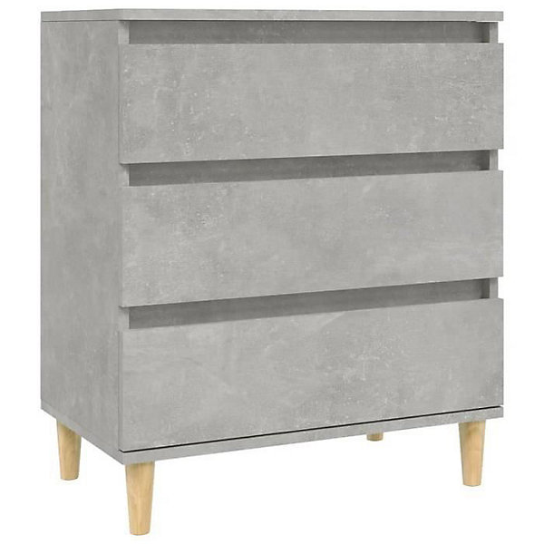 823044 vidaXL Buffet Gris béton 60x35x70 cm Bois d'ingénierie