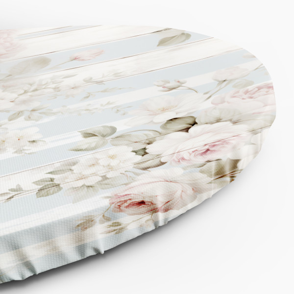 Feeby Okrągly obraz, Kwiaty Shabby Chic 40d