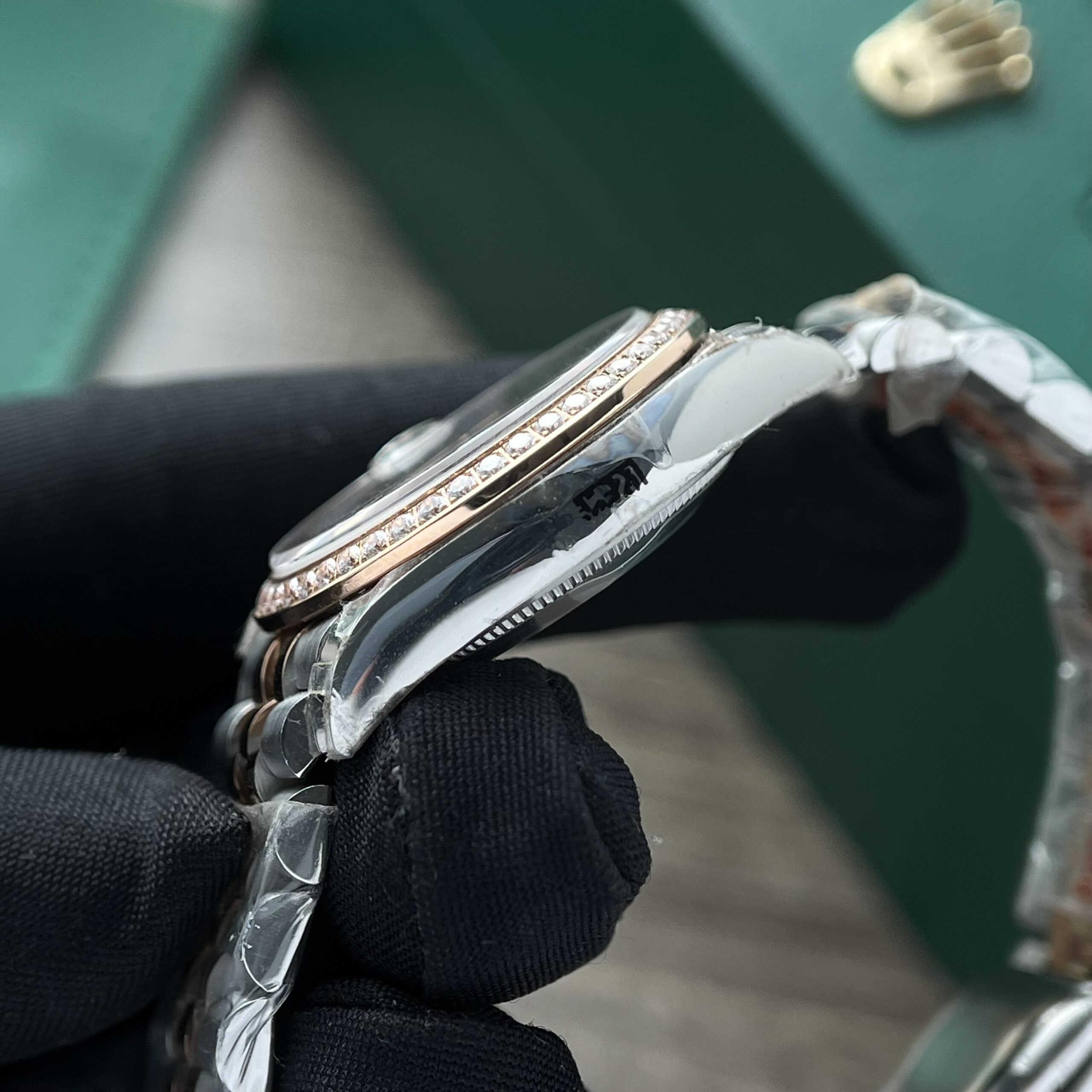 Rolex Datejust SS/RG Plated MOP Dial Diamonds 31mm Jub Replica