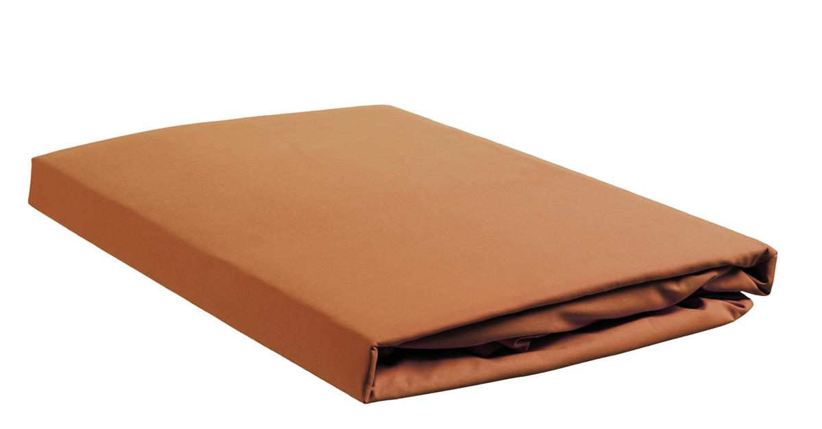 Ambiante hoeslaken Cotton Uni HL - 90x200 cm - oranje