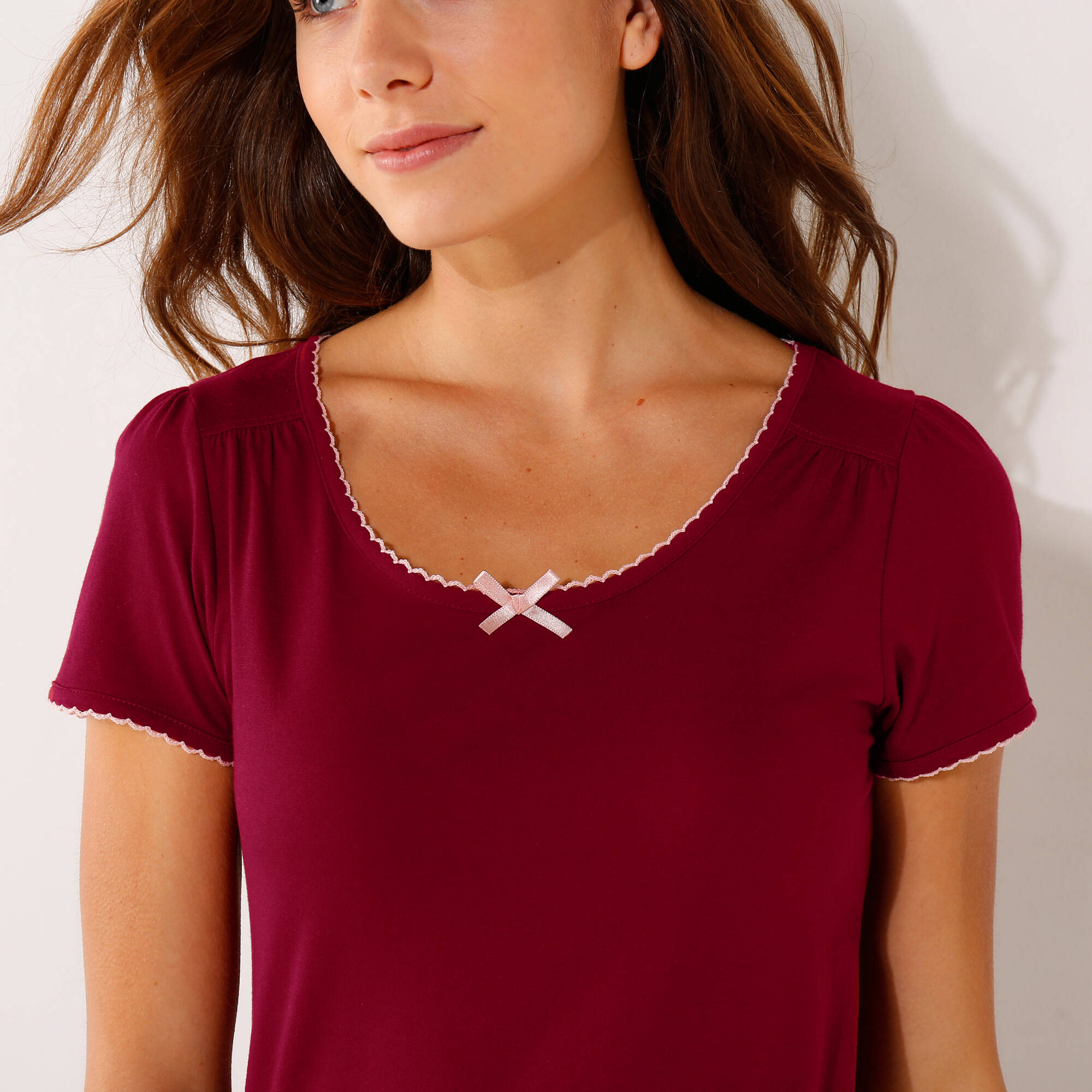 T-shirt imprimé fleurs - manches courtes