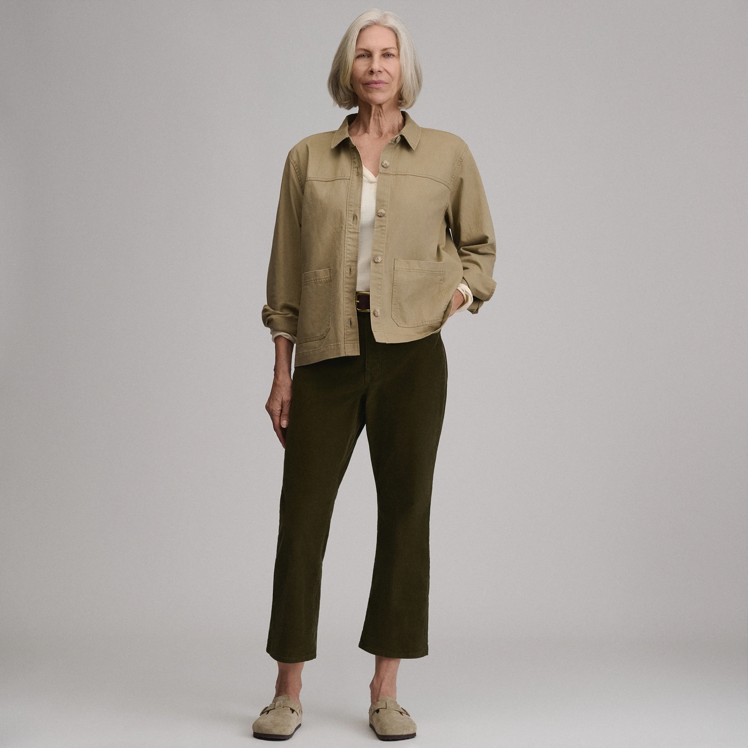 Women's Cotton Twill Shirt Jacket