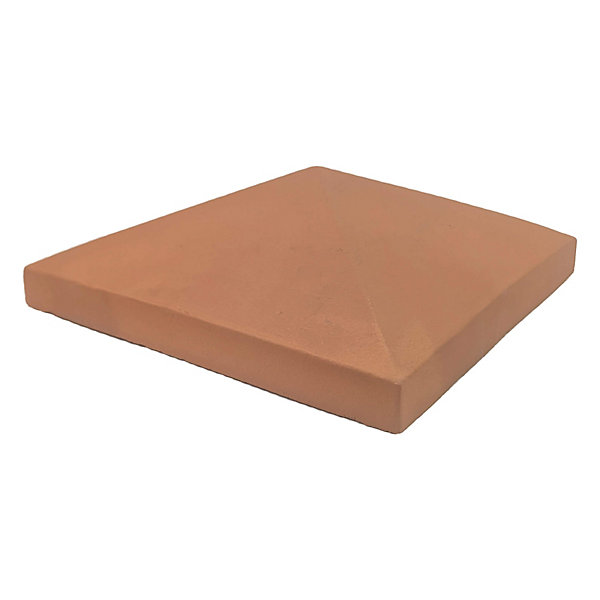 Chapeau Pilier 46x46 Pointe De Diamant - Rouge