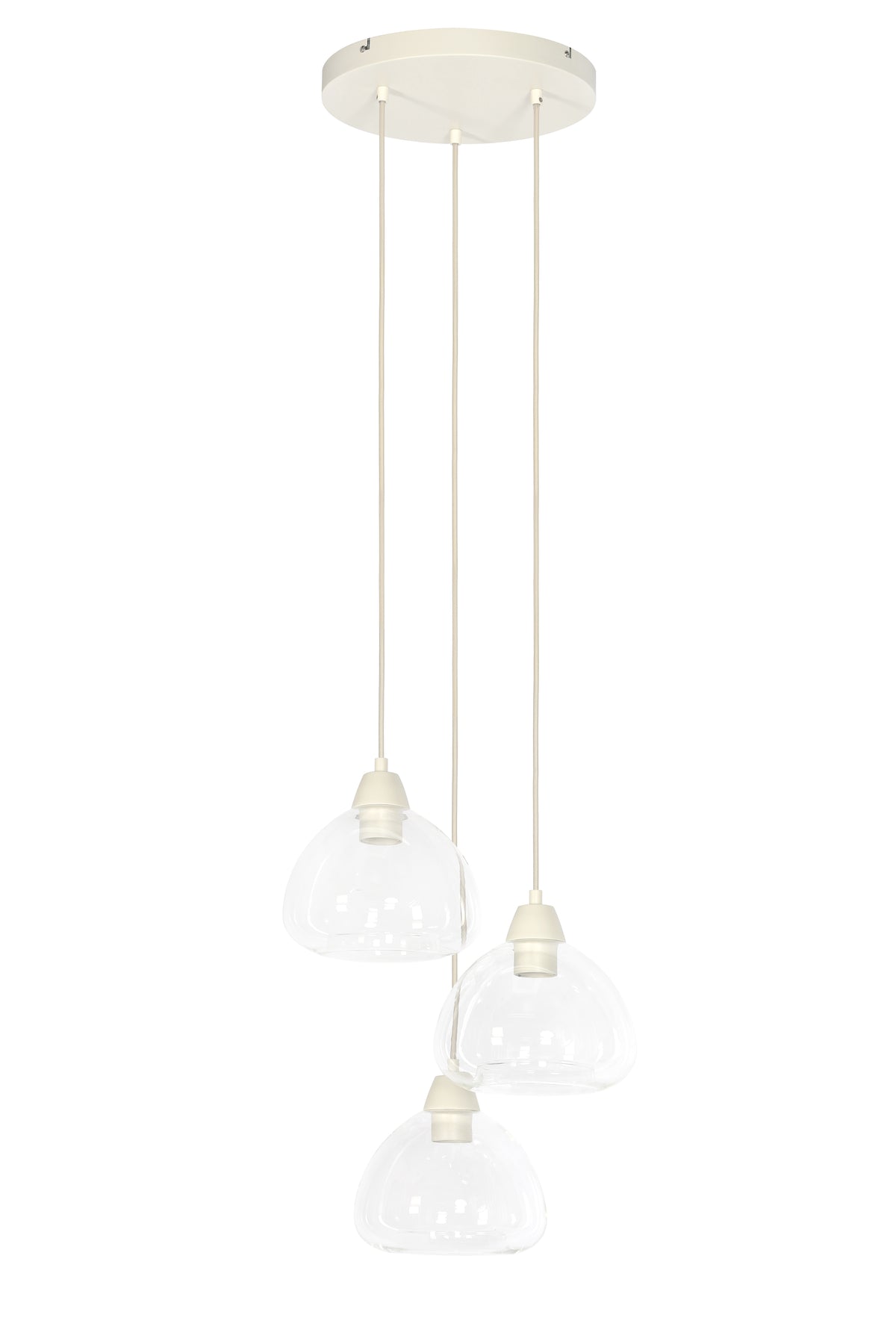 Light & Living hanglamp BISHO - Ø30x14cm - wit