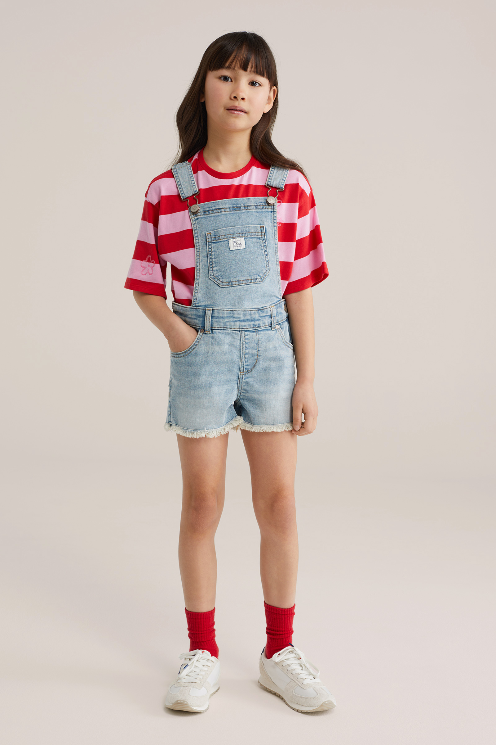 Meisjes tuinpak met stretch