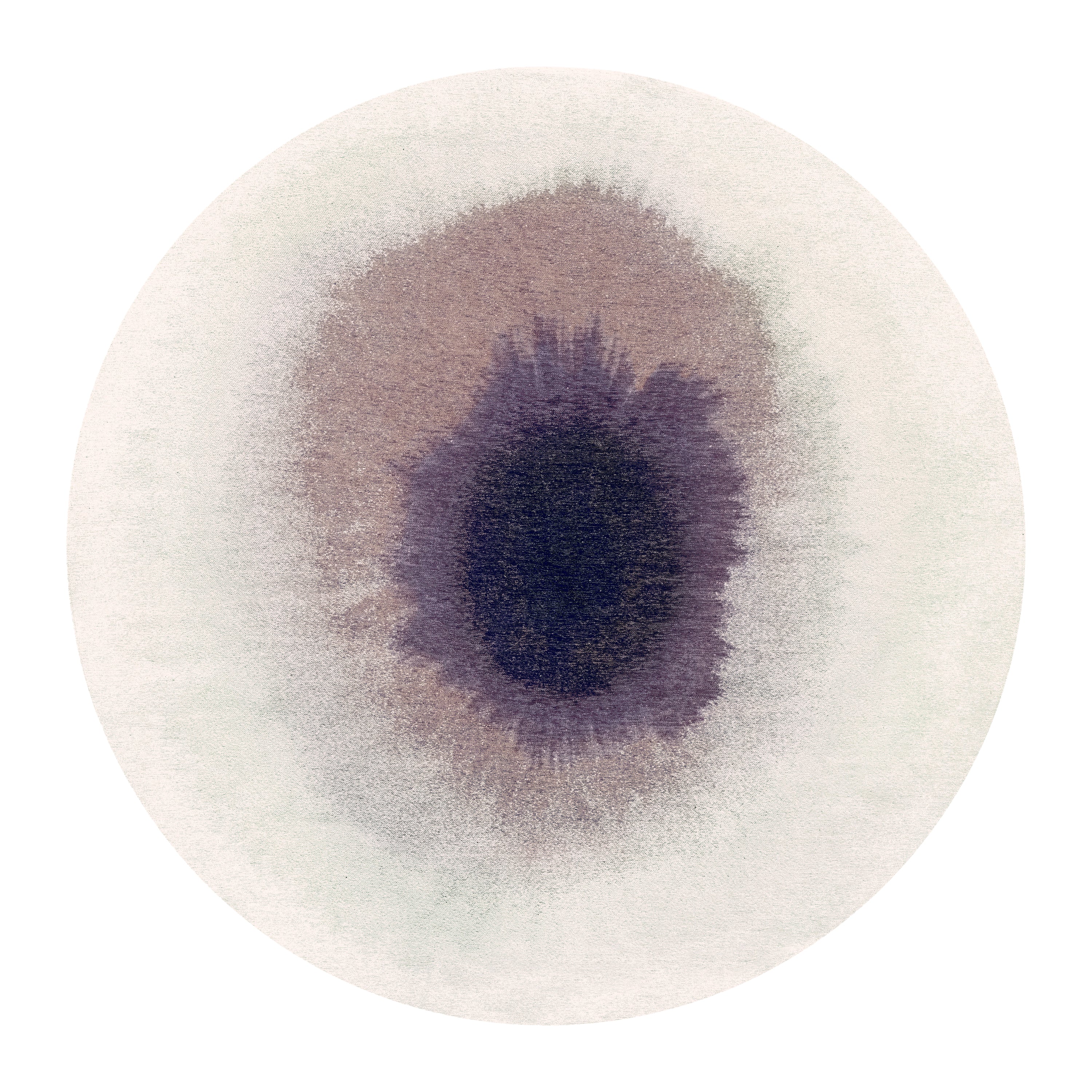 Louis de Poortere Drop Vloerkleed Ø 240 cm - Purple Smoke