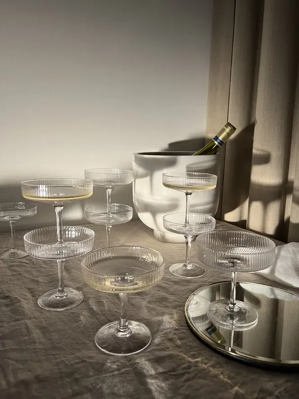 Champagnerglas 2er-Set Ripple